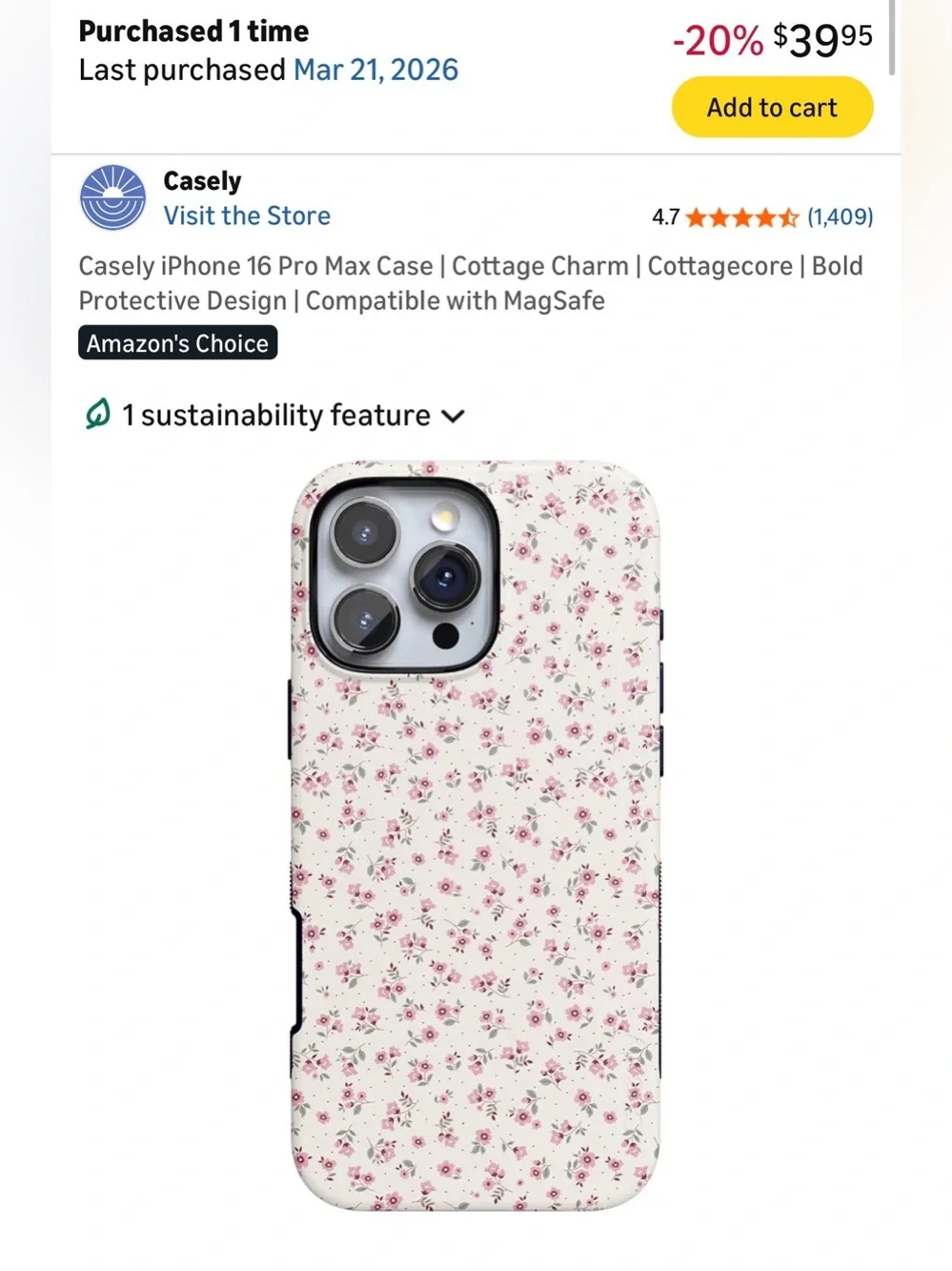 iPhone 16 Pro Max Casely Case like new.